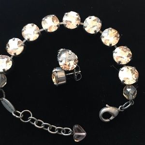 SABIKA Bracelet And Stud Earrings Set